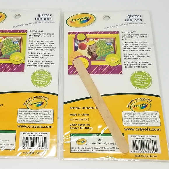 Nostalgic Craft Rub-ons- New in Packages- Crayola & Jim Holz Holiday - Picture 5 of 5